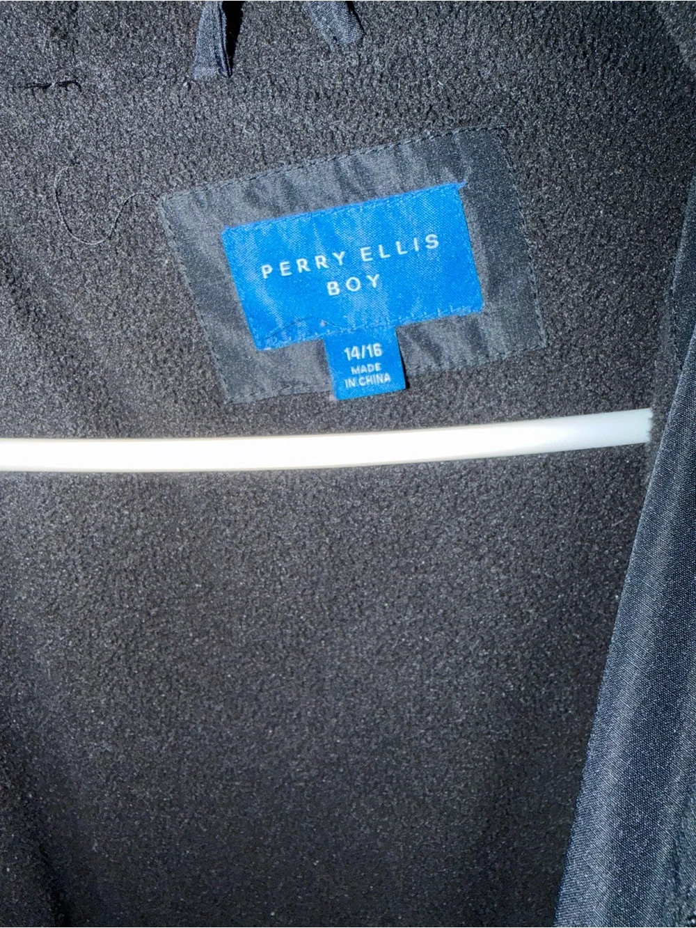 Perry Ellis Boys' Black Puffer Jacket with Hood size 14/16
